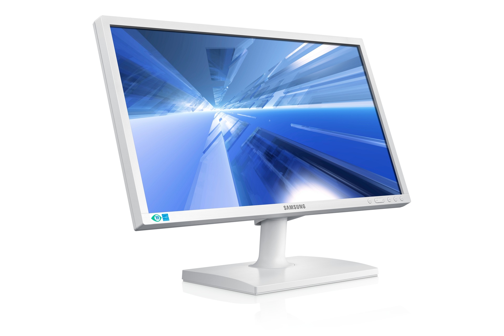 S22C210B 8 S22C210B 화이트 제품의 좌측 45도 각도 모습
