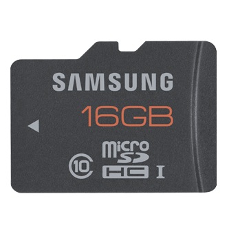 MB-MPAGB/KR 블랙 micro SD 16GB 앞면