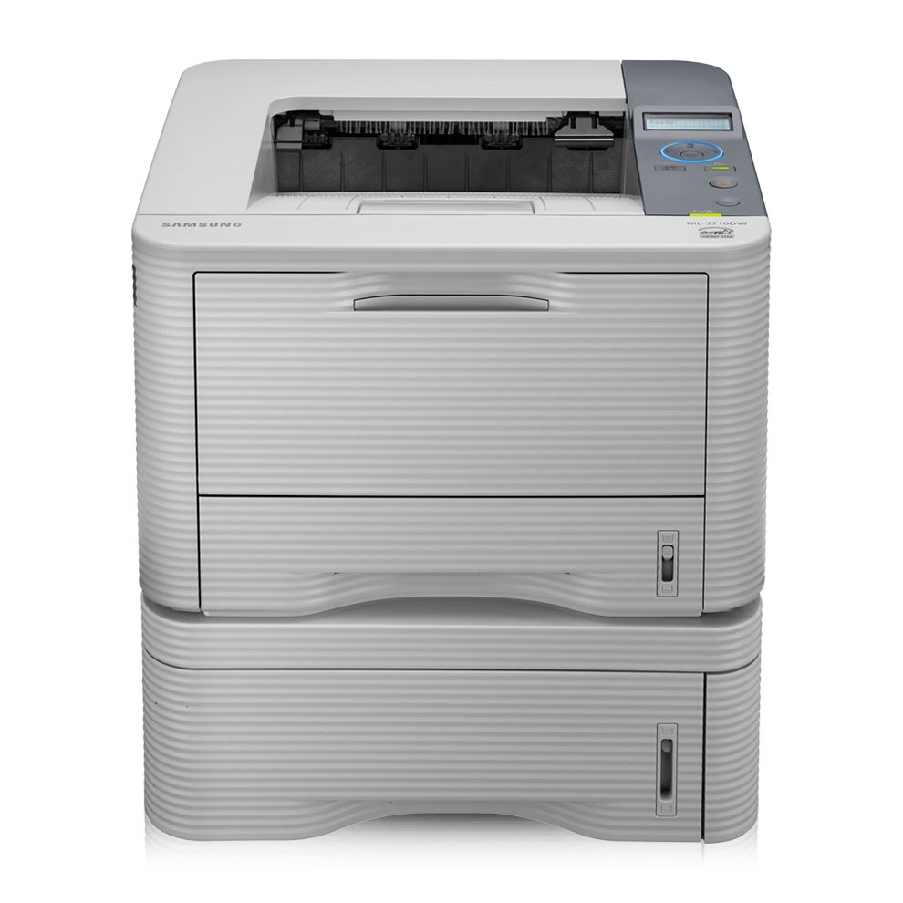 ML-3710DW 8 그레이 앞면 위 10도 급지 카세트 장착