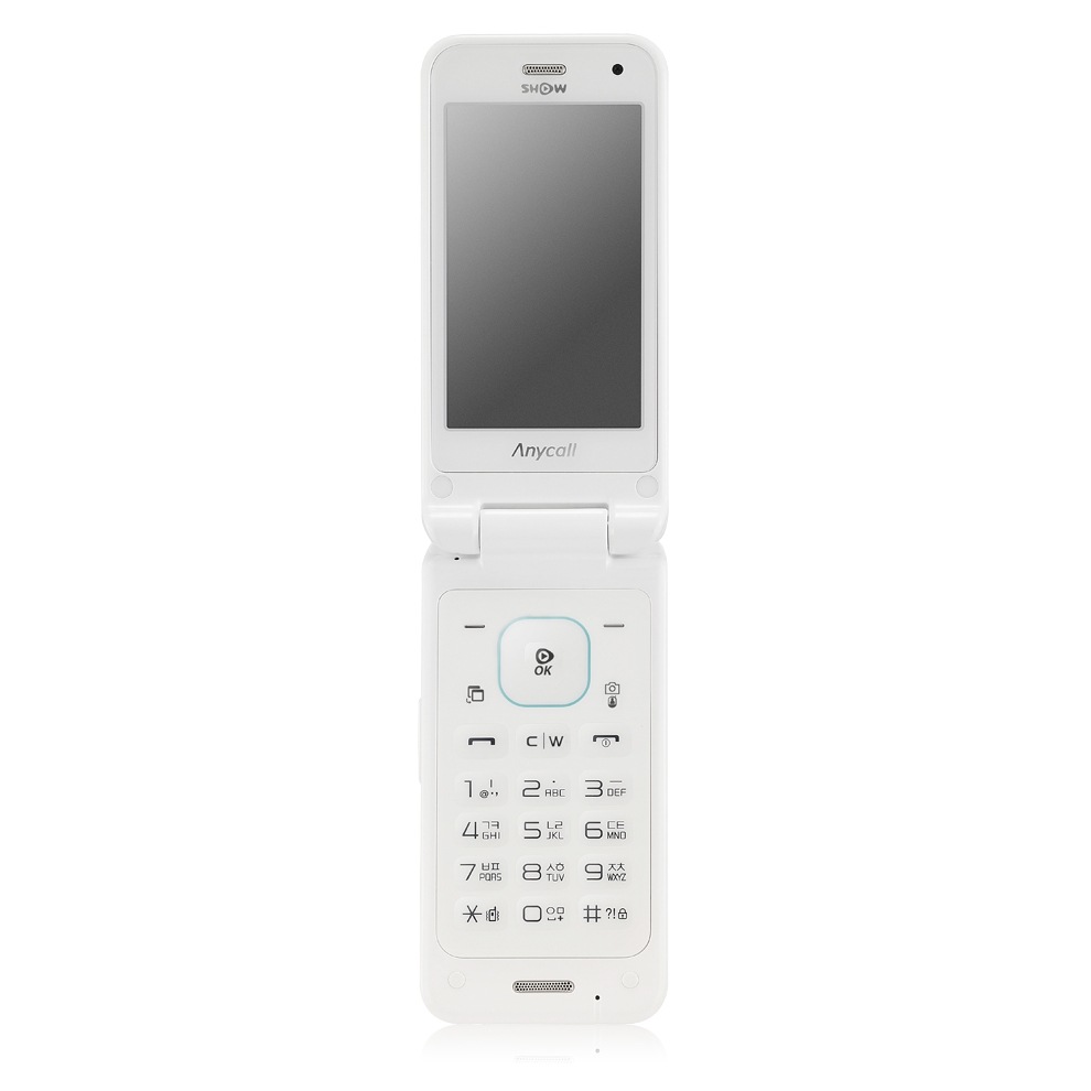 SHW-A280K 4 화이트 앞면 폴더 열림
