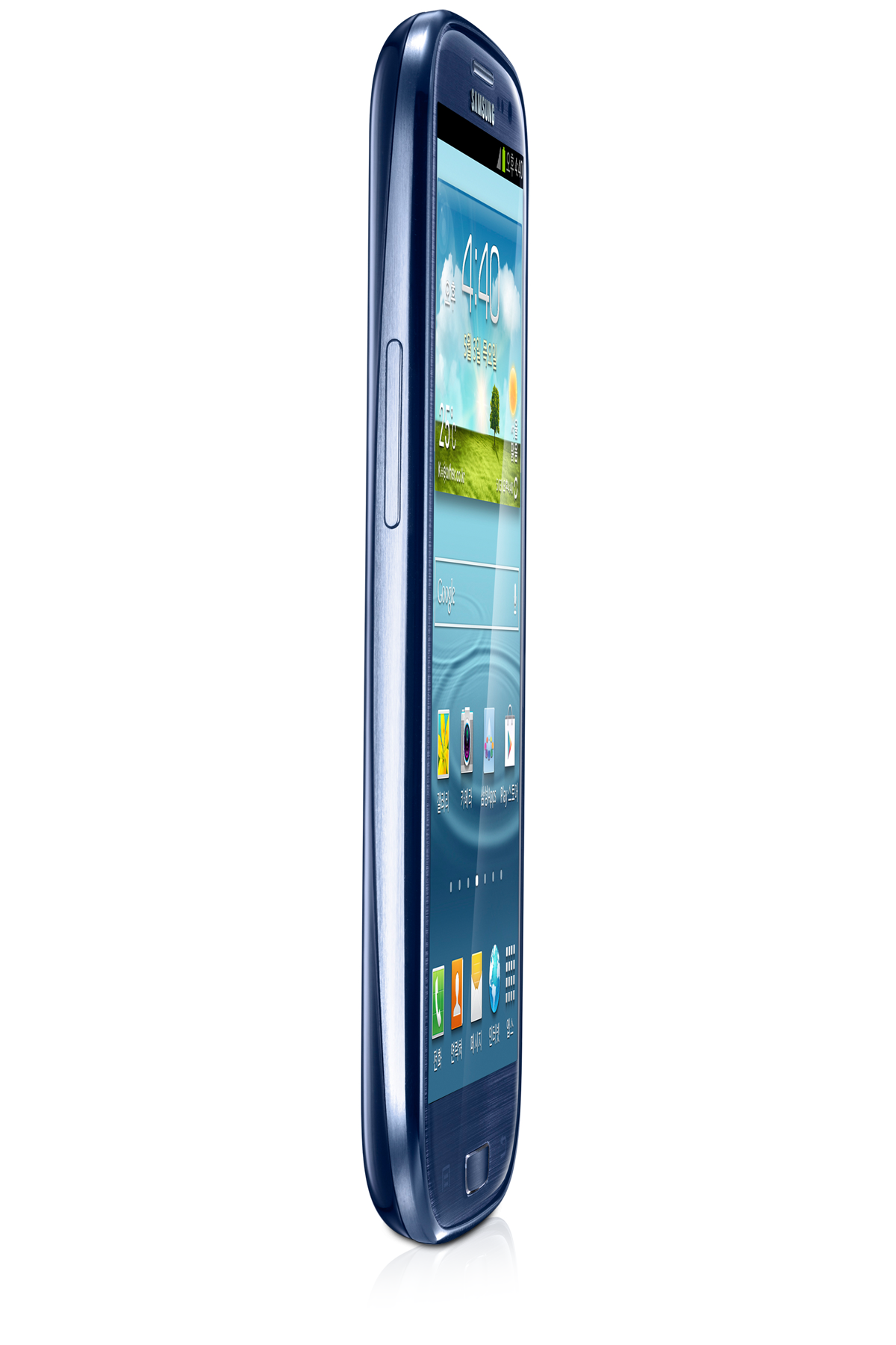 SHW-M440S 5 블루 앞면 오른쪽 75도