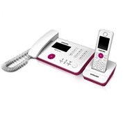 SP-D782WH 화이트 무선전화기 앞면 왼쪽30도
