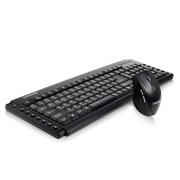 SRP-9100B 블랙 마우스키보드 세트 키보드 앞면 오른쪽45도 위30도 마우스 윗면 세움 오른쪽30도