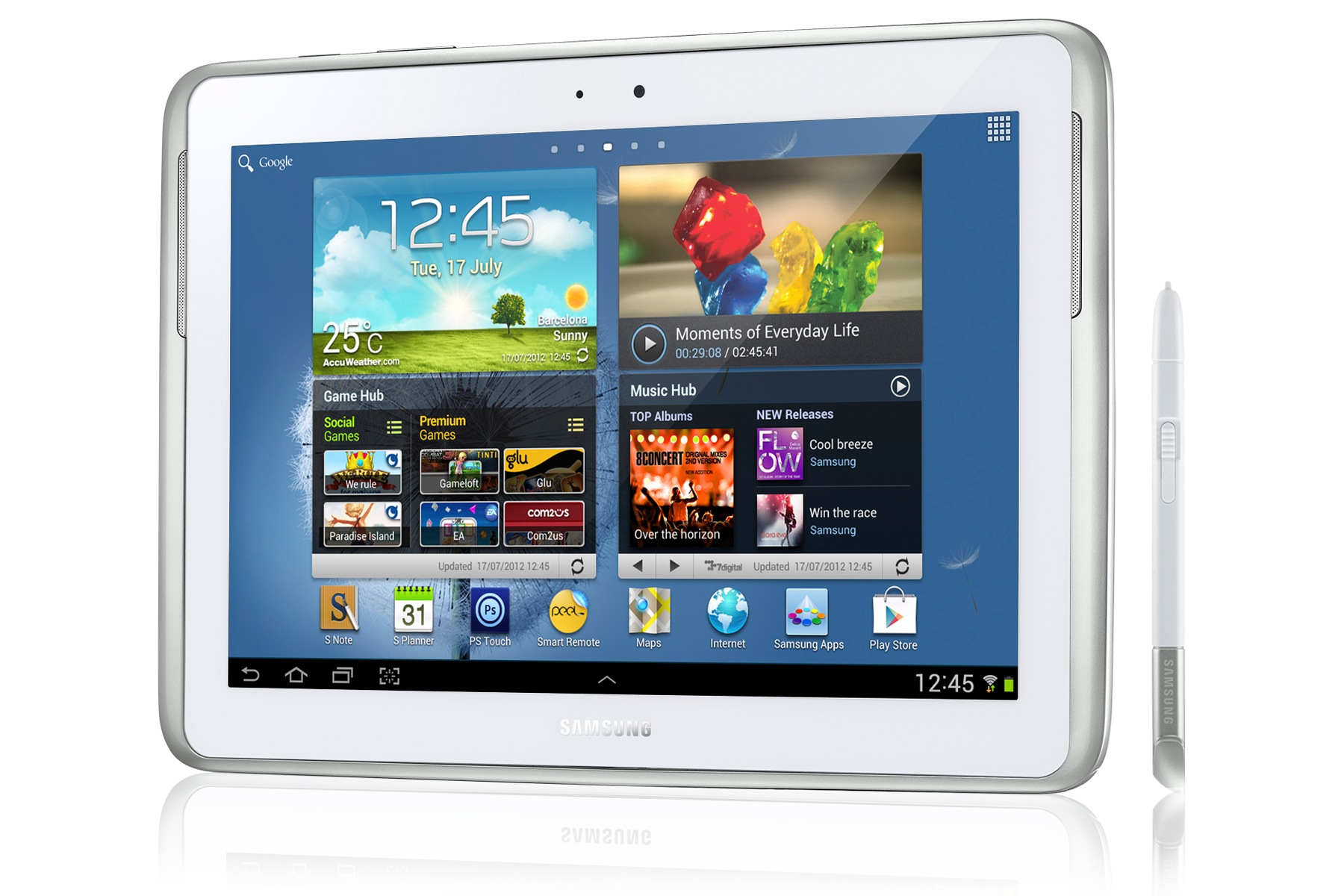 GT-N8000 2 Right Angle White
