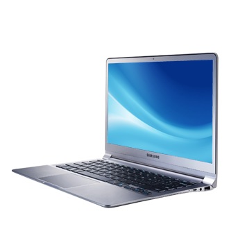 NP900X3D มุมขวาเปิด สีเงิน