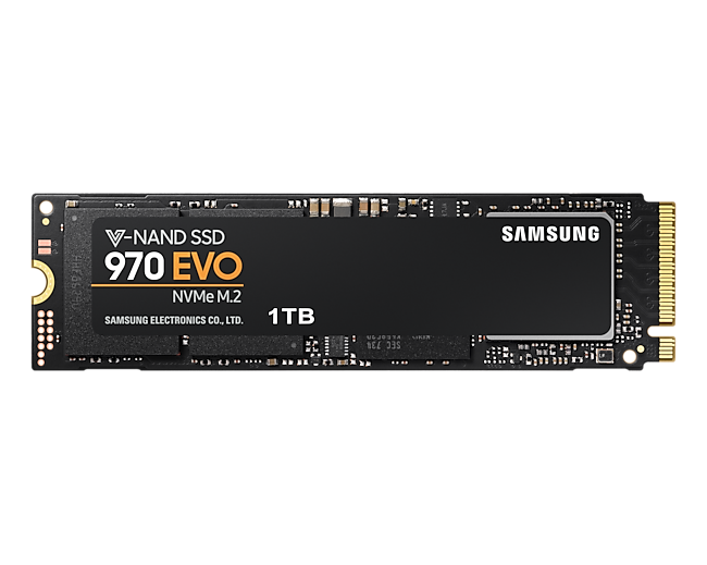 Твердотільний SSD накопичувач Samsung 970 EVO NVMe M2 1Тб MZ-V7E1T0BW - фото 1