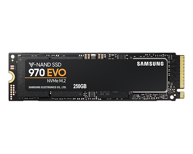 Твердотільний SSD накопичувач Samsung 970 EVO NVMe M2 250Гб MZ-V7E250BW - фото 1