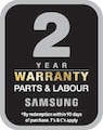 2 year warranty on parts and labour*