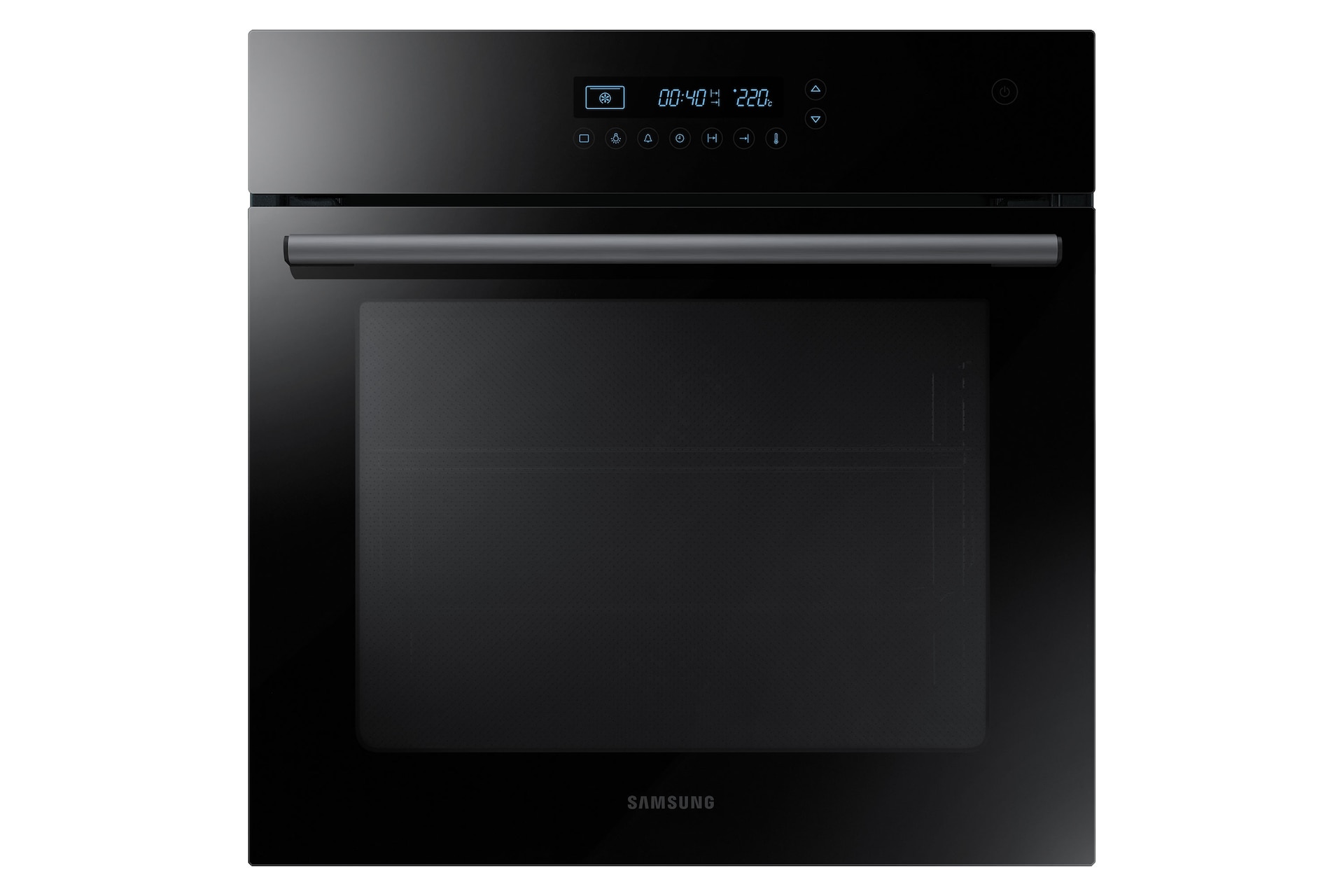 24” Black Glass Electric Oven (Catalytic Clean) Front Black