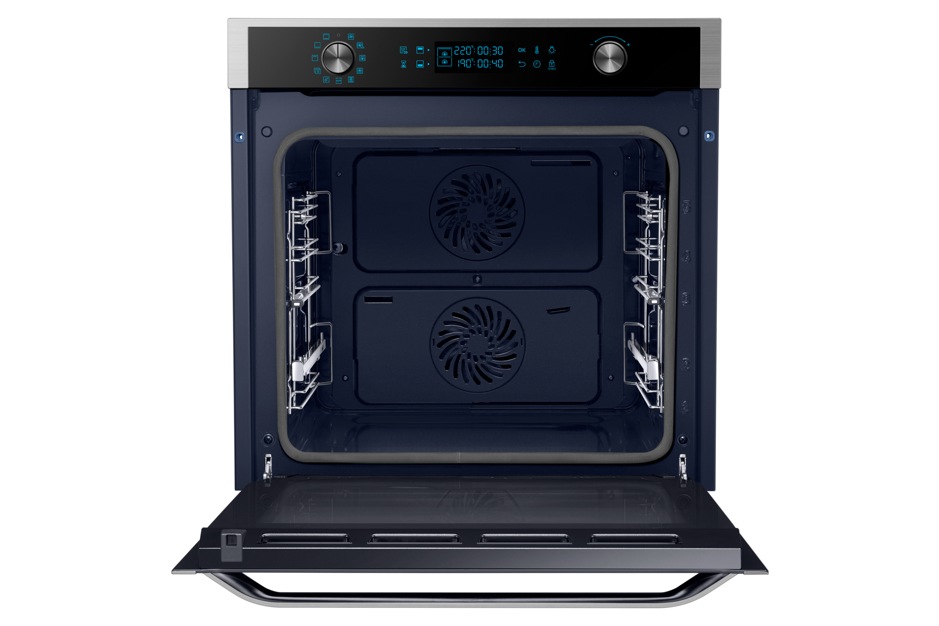 Dual Cook Electric Oven, 75 Litres, BBQ Spit, Selfclean (NV75J7570RS
