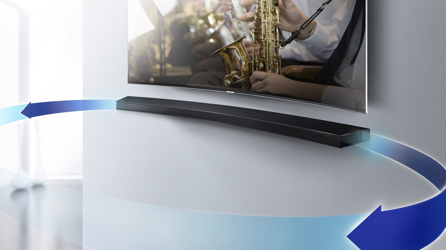 55" Curved Wireless Multiroom Smart Soundbar HWJ7501R Samsung UK