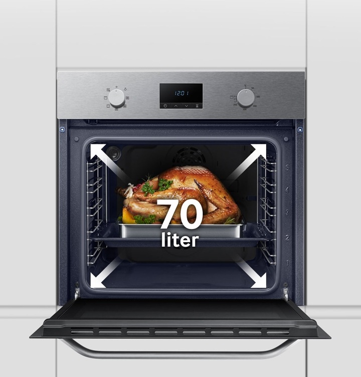 Cooks much more & much larger dishes