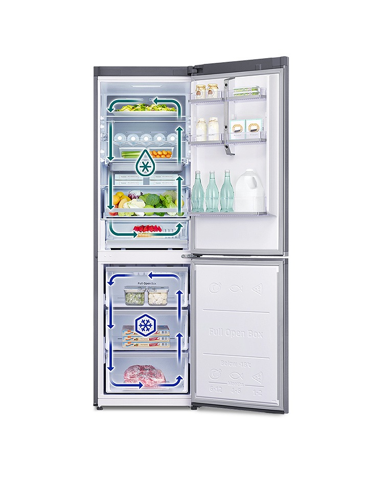 Family Hub Smart Fridge Freezer 387L Silver RB38M7998S4 Samsung UK