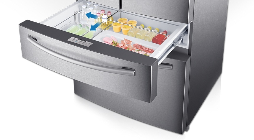 Counter-height FlexZone™ Drawer for the most storage flexibility in its class