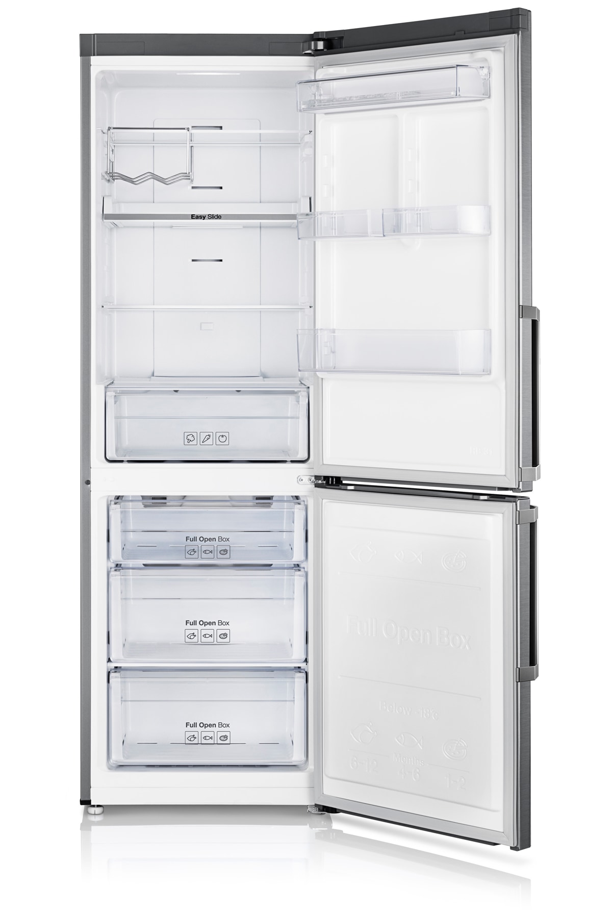 RB31 Fridge Freezer with Digital Inverter Technology, 310 L Metal