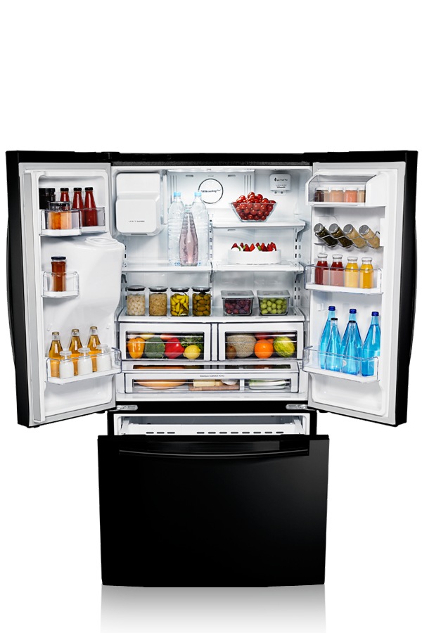 Samsung ThreeDoor with Twin Cooling Plus, 520 L Black Samsung UK