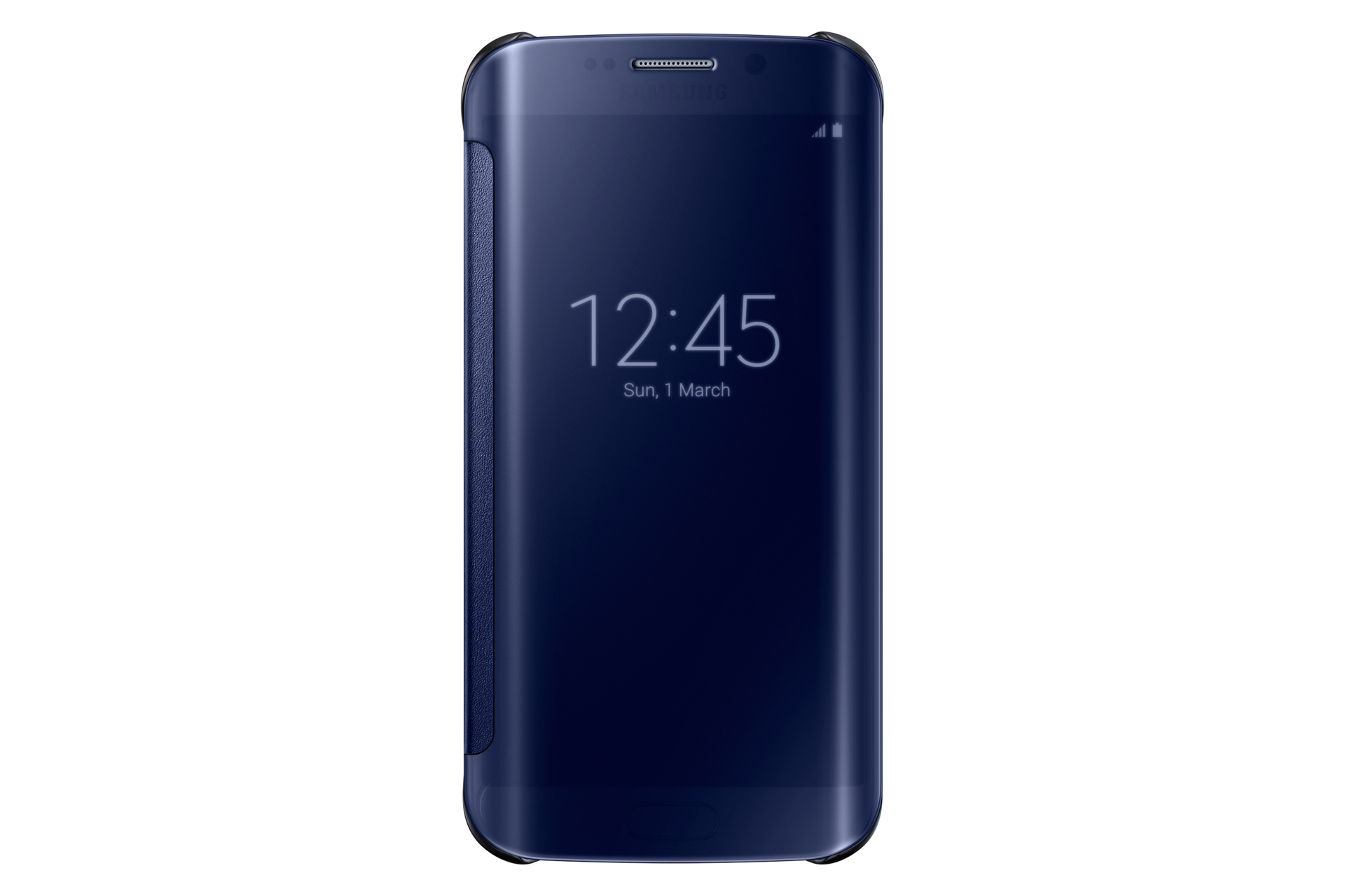 Galaxy S6 edge Clear View Cover / Case (Blue / Black
