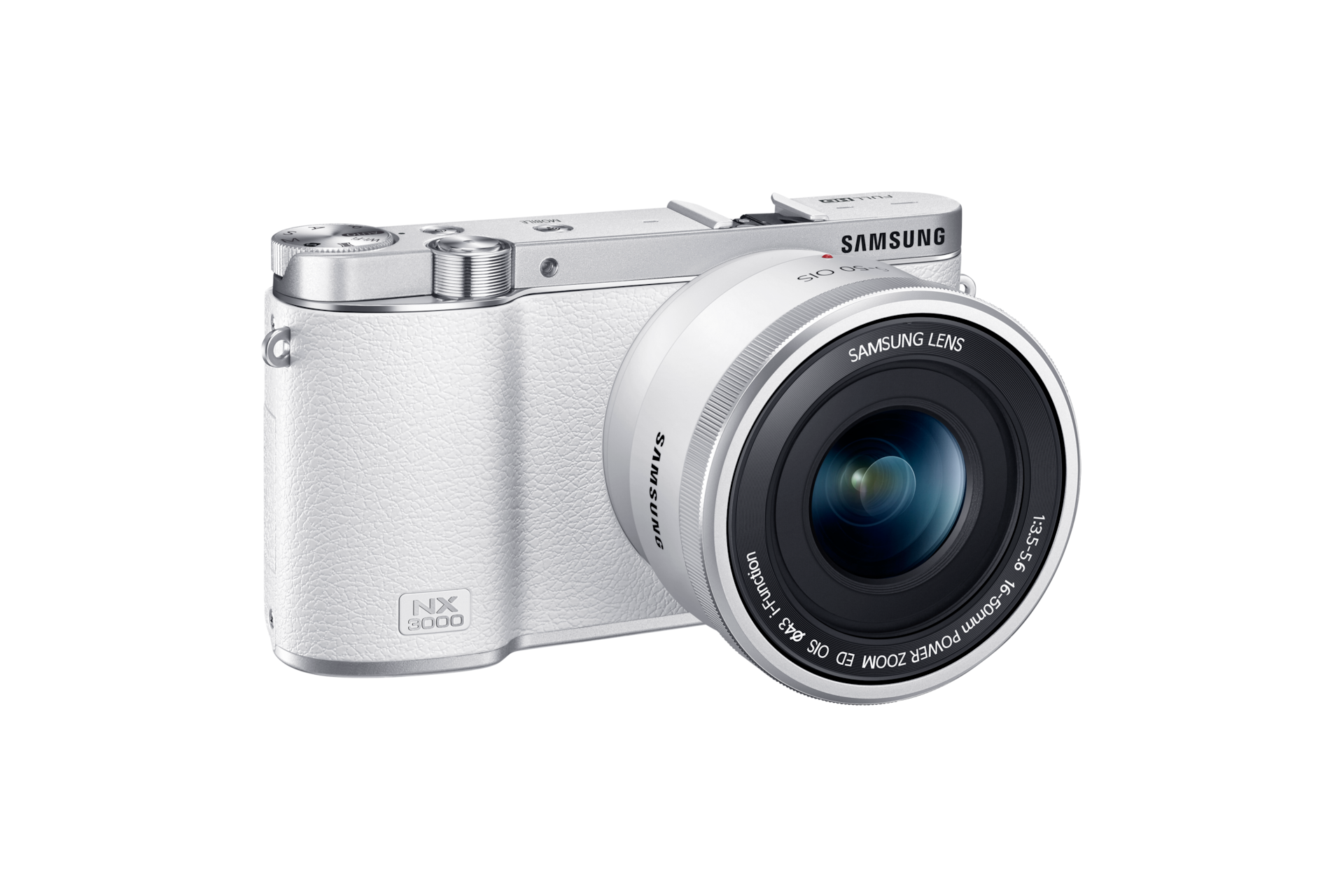 Samsung NX3000 (White) SMART Camera & 1650mm PZ Lens Kit Samsung UK