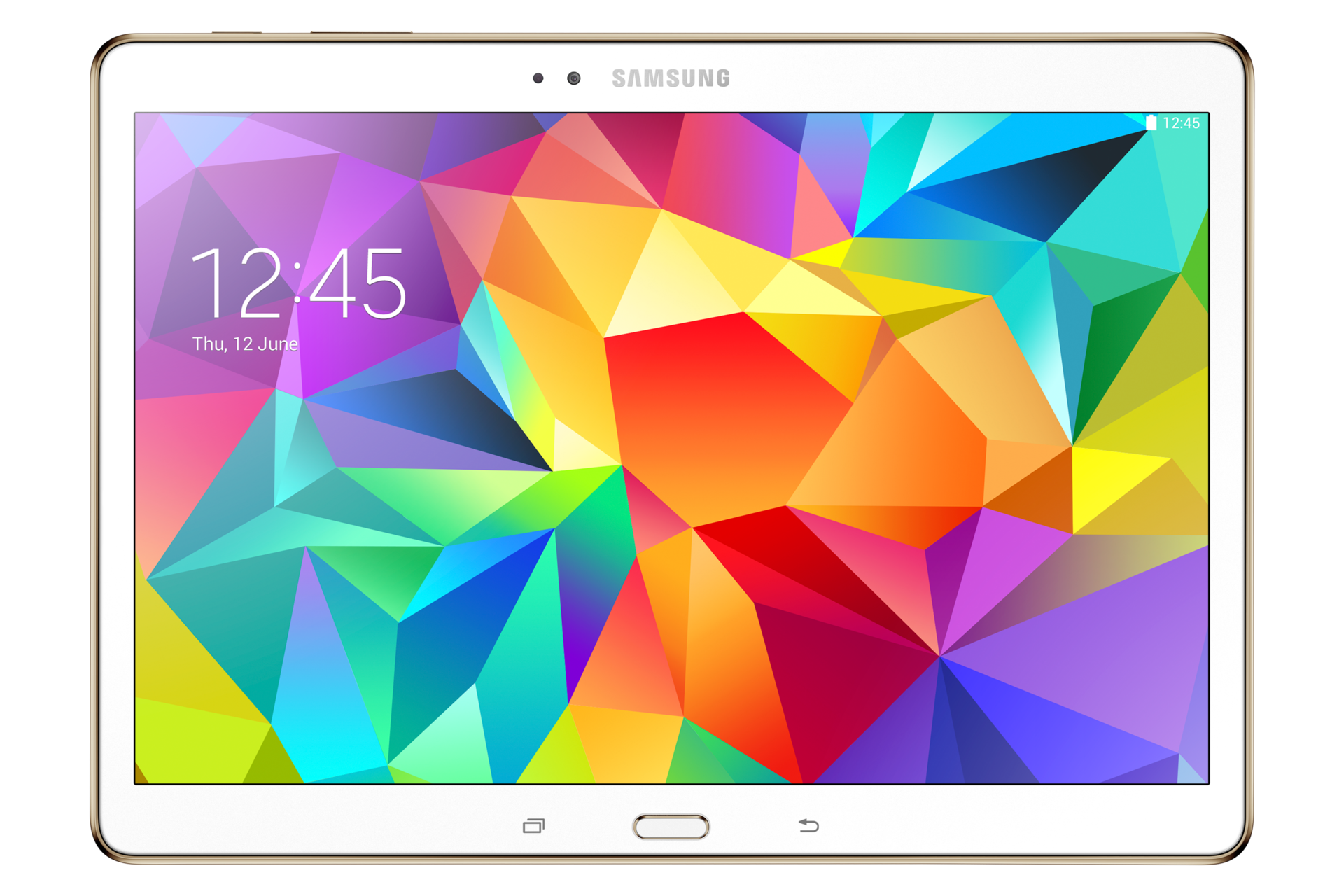 SM-T805 Galaxy Tab S 10.5 4G & Wi-Fi (Dazzling White) Front