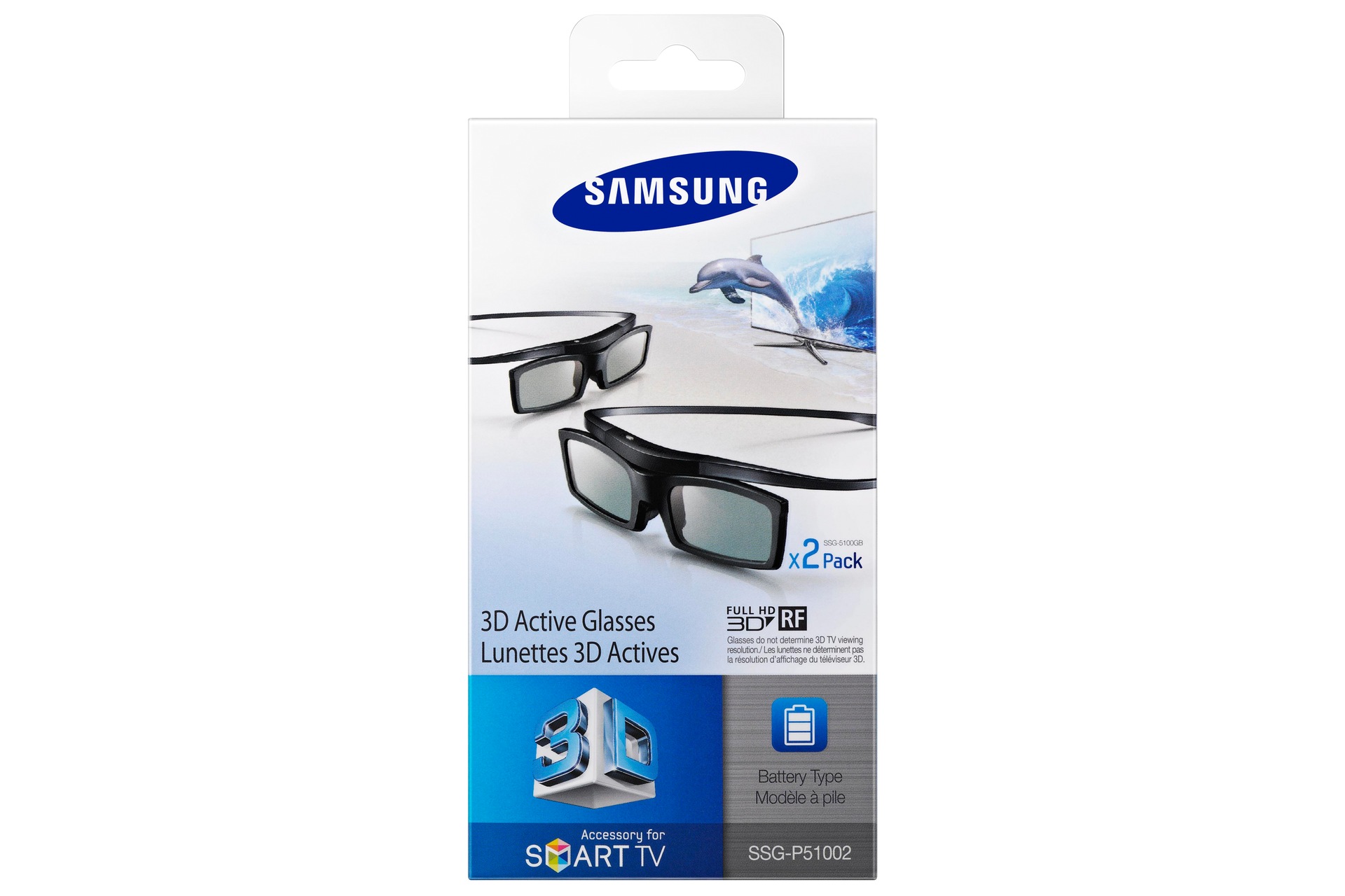Samsung SSGP51002 3D TV Glasses (Battery) x2 Pack Samsung UK