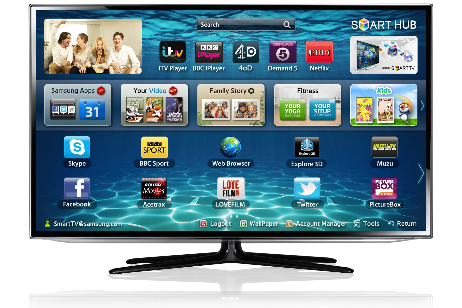 40" ES6300 Series 6 SMART 3D Full HD LED TV Samsung Support UK