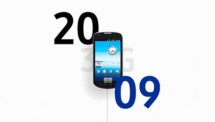 2009년에 출시된 삼성 3G 스마트폰이 있습니다. 구글 페이지에서 키워드를 검색하자 결과가 바로 뜨지 않고 시간이 지난 후에 천천히 나타납니다.