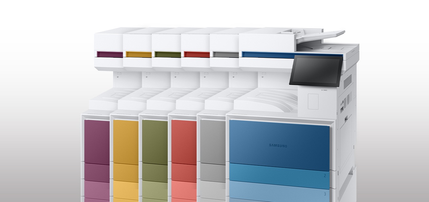 퍼플, 옐로우, 그린, 레드, 그레이, 블루 6가지 색상의 MX6 제품 이미지