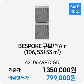 BESPOKE 큐브™ Air (106, 53+53 ㎡) (AX106A9970GD)