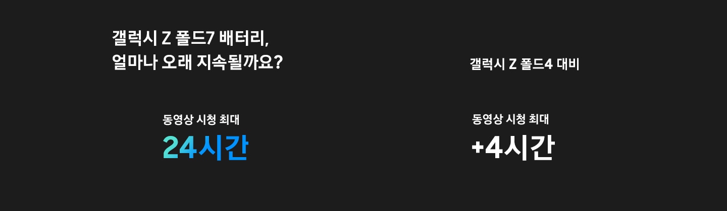갤럭시 Z 폴드7_배터리 비교하기