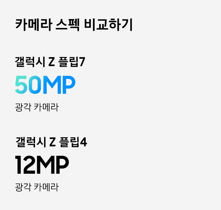갤럭시 Z 플립7_카메라 비교하기