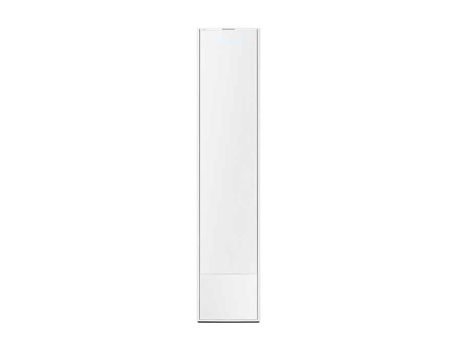 BESPOKE 무풍에어컨 갤러리 청정 (58.5 ㎡) 스탠드형 리모컨 포함 에센셜 화이트 정면 컷
