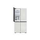 BESPOKE 정수기 냉장고 4도어 830 L 코타 화이트 상단 좌측 베버리지 센터 오픈