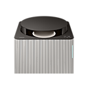 BESPOKE 큐브™ Air Infinite Line (100 ㎡, S 필터) AX100DB900EDD 에센셜 베이지 정면 상단 확대 팝업 청정부스터 열림 