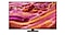 삼성 Neo QLED TV 화면에 분홍색과 주황색 잔디밭이 표시됩니다.