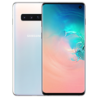 galaxy s10 Prism White front and rear