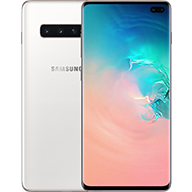 Galaxy S10+ Ceramic White front and rear