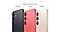 Three Galaxy S25+ smartphones in the Samsung.com only color, Blueblack, Coralred, and Pinkgold slide in from top and bottom in front view. They flip over to rear view. Samsung.com only.