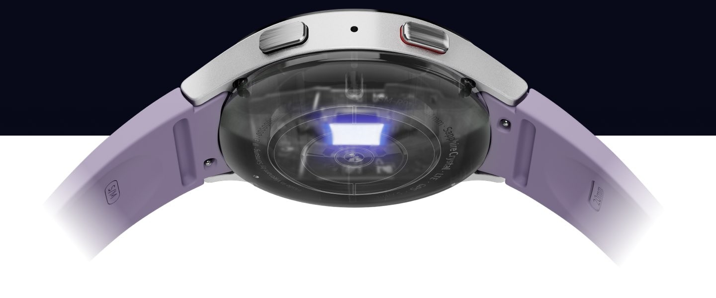 Умные часы Samsung Galaxy Watch 5 40 мм Wi-Fi NFC Графит 8 Задняя поверхность корпуса Galaxy Watch5.