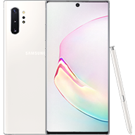Galaxy Note10 أبيض من الأمام والخلف