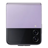 ดูรีวิว Galaxy Buds2 Pro แบตอึด เล่นเพลงได้อย่างต่อเนื่องถึง 5 ชม. โดยที่เปิด ANC อยู่ และได้สูงสุดถึง 18 ชม. เมื่อใช้ร่วมกับเคส. ด้านหน้าของ Galaxy Flip4 สี Bora Purple