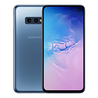 Galaxy S10 Prism Blue front and rear