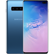 Galaxy S10+ Prism Blue front and rear