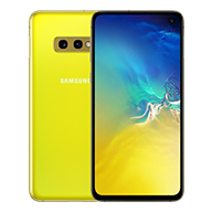 Galaxy S10e Canary Yellow front and rear