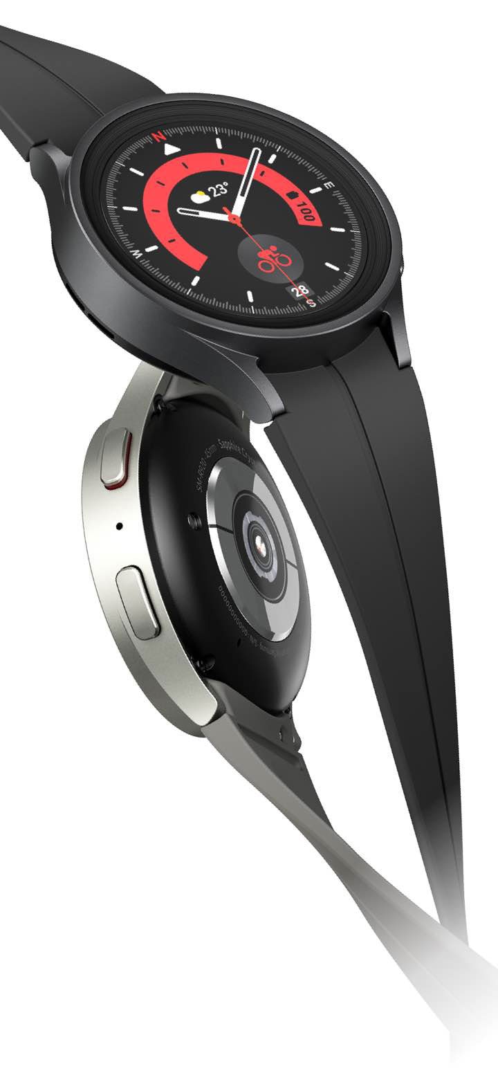 Galaxy Watch5 Pro (45mm) LTE, Gray Titanium | Samsung Gulf