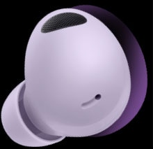 Une comparaison des tailles entre les Galaxy Buds Pro et les Galaxy Buds2 Pro.