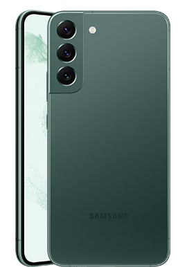 Galaxy plus S22 Green front and rear