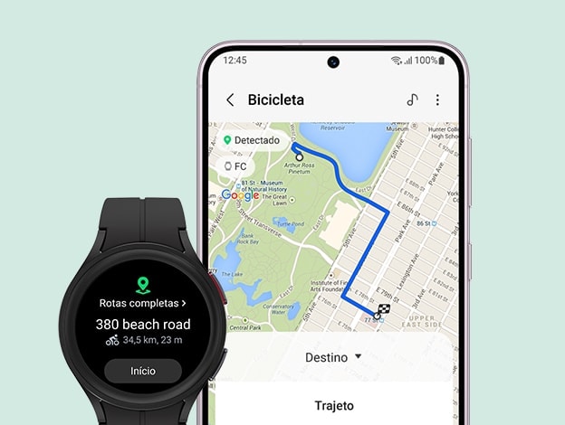 Smartwatch Mapa GPS App De Navegação Ux Ui Conceito, Aplicativo De