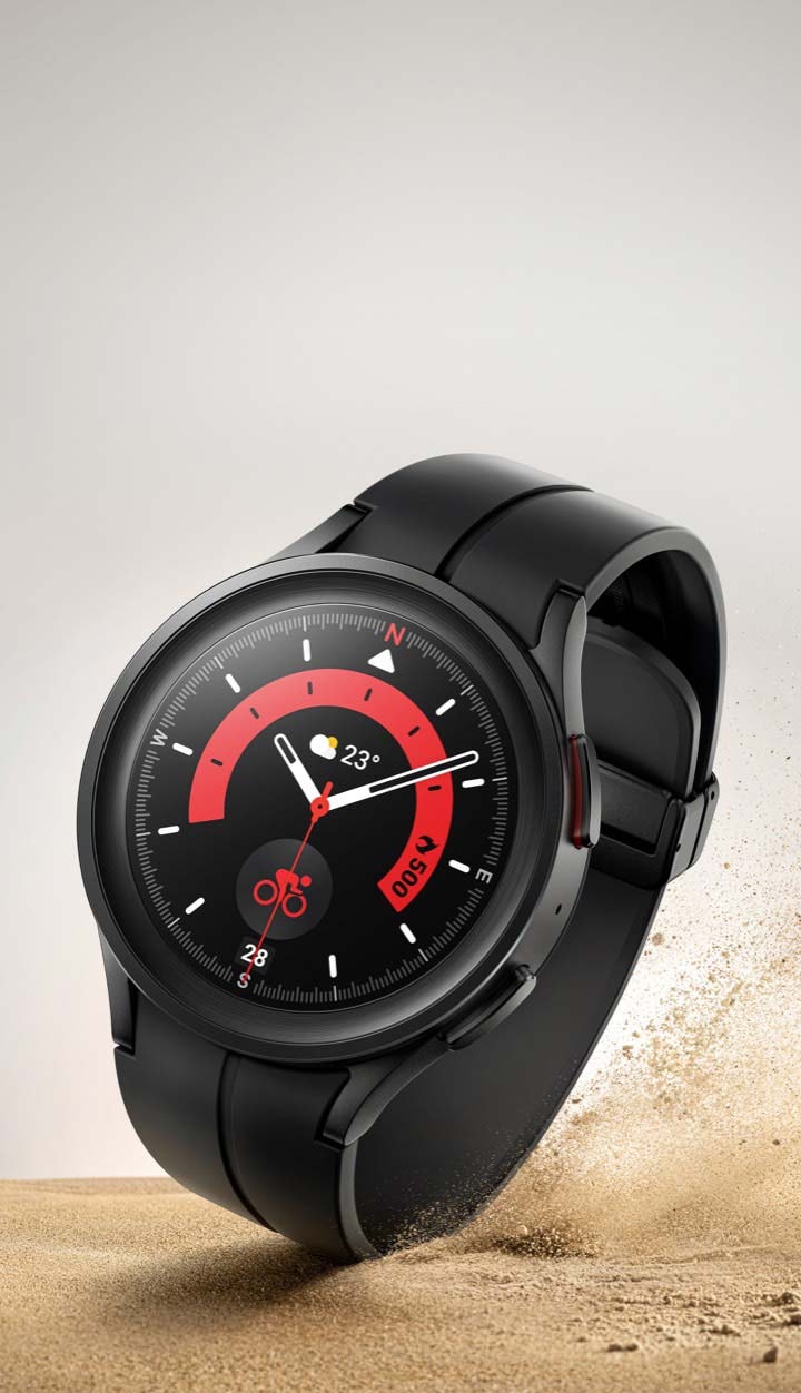 Galaxy Smart Watch5 Pro in Titanium Black | Samsung Canada