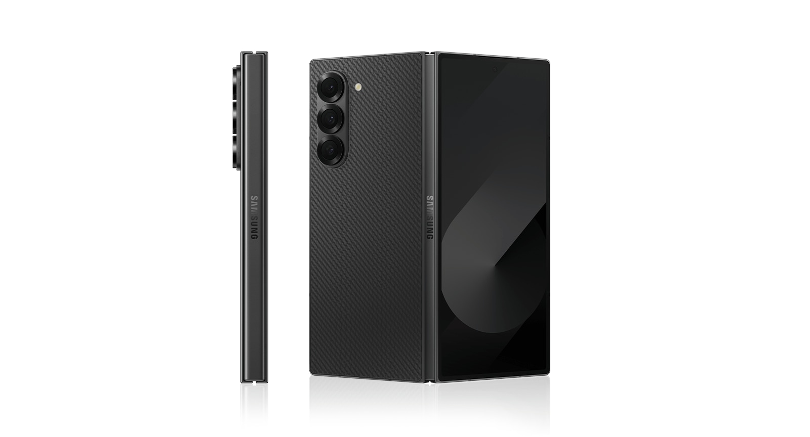 Galaxy Z Fold6 in Crafted Black layer pop-up.