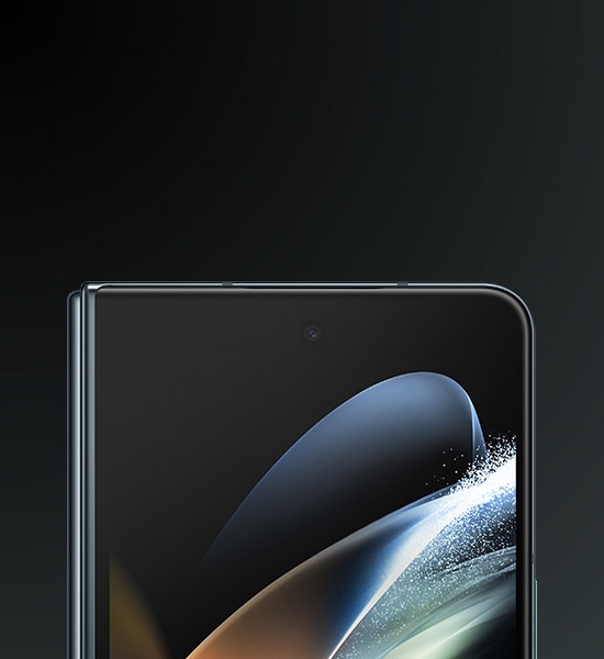 Cámara de la pantalla de cubierta del Galaxy Z Fold4.